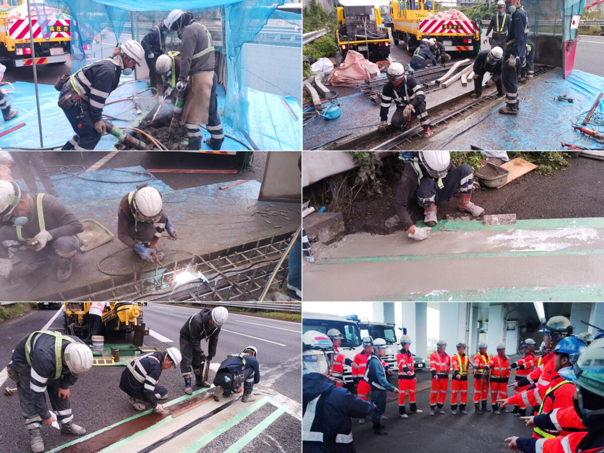 東名集中工事 伸縮装置取替工事