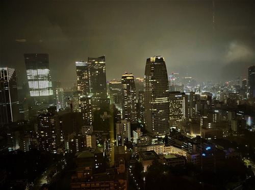 東京タワー　トップデッキからの夜景